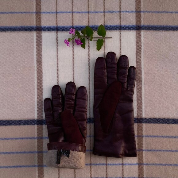 Want Les Essentiels Mozart cashmere lined leather zip gloves - Picture 6 of 9